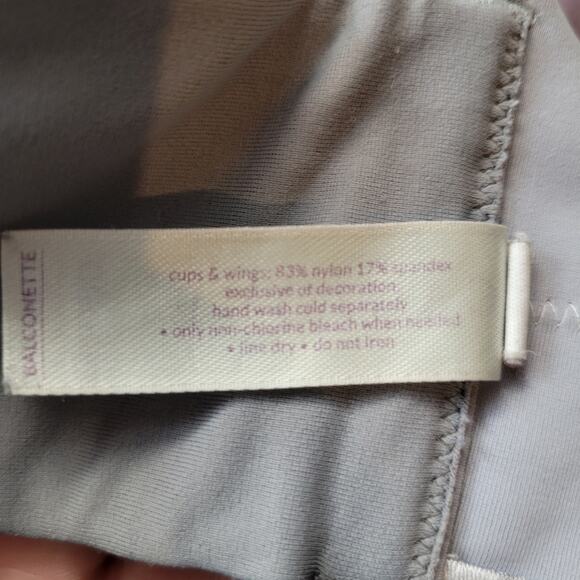 Cacique Lightly Lined Balconette Bra Grey  Animal Print 42DDD 42F - Picture 5 of 7